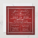 Recherche de hollywood carrées invitations Rouge