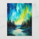 Recherche de aurora borealis postcards cartes postales Aquarelle