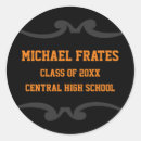 Recherche de noir orange autocollants Gris