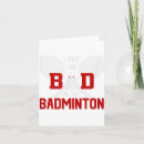 Recherche de raquette de badminton vœux cartes Amoureux du badminton