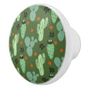 Recherche de motif exotique boutons et poignées de porte Cactus