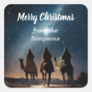 Recherche de trois sages autocollants Étoile de bethlehem