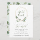 Recherche de eucalyptus bridal brunch invitations Vert