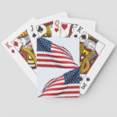 Recherche de le drapeau américain jeux de cartes Rouge