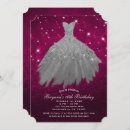 Recherche de burgundy 16ans anniversaire invitations Parties scintillant