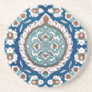 Recherche de motif arabe dessous de verres Bleu
