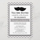 Recherche de de moustache anniversaire invitations Chevron