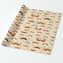 Recherche de motif moustache papier cadeau Barbe