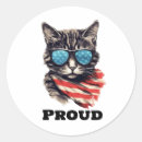 Recherche de chat patriotique autocollants Fête de l'indépendance