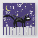 Recherche de chat halloween horloges Lune