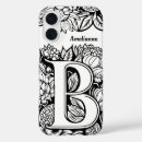 Recherche de lettre b iphone coques Monogrammé