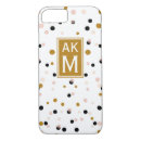 Recherche de points confettis iphone coques Monogramme