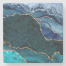 Recherche de peacock dessous de verres Turquoise