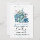 Recherche de succulent plant mariage invitations Aquarelle