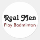 Recherche de badminton autocollants Joueur de badminton
