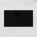Recherche de monogramme moderne cartes visite Luxe