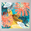 Recherche de motif tropical posters Abstrait