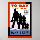Recherche de sécurité posters Travail