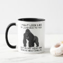 Recherche de tête de singe tasses Gorille