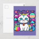 Recherche de joli chat cartes postales Rose