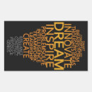 Recherche de travail rectangles autocollants Motivation