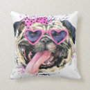 Recherche de chiot de carlin coussins Aquarelle