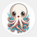 Recherche de illustration poulpe autocollants Dessin