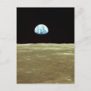 Recherche de lune de la terre cartes postales Extérieur