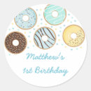 Recherche de beignet autocollants Fête d'anniversaire de beignes