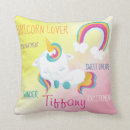 Recherche de conception de licorne coussins Arc en ciel