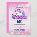 Recherche de pink unicorn invitations Magique