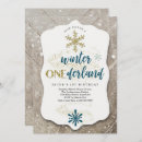 Recherche de winter one derland invitations 1er