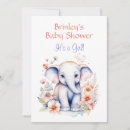 Recherche de bébé éléphant invitations Fleurs