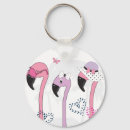 Recherche de flamants mignons porteclés Coeur