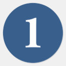 Recherche de numéro 1 autocollants Nombre