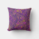 Recherche de motif botanique coussins Violet