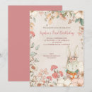 Recherche de bunny 1ans anniversaire invitations Feuillage