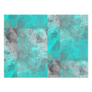 Recherche de bleu turquoise abstraite moderne posters Plage