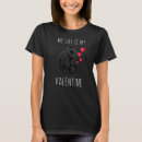 Recherche de chat de valentine tshirts Noir