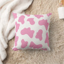 Recherche de motif de vache coussins Rose