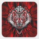 Recherche de de loup autocollants Tribal