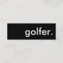 Recherche de golfeur cartes visite Conception