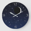 Recherche de lune et étoile horloges Minuit