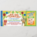 Recherche de ballons horizontales 10x23 invitations Cirque