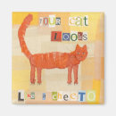 Recherche de chat tigré magnets Drôle