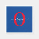 Recherche de bleu et blanc serviettes Minimaliste