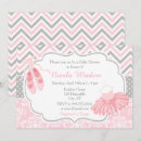 Recherche de chevrons gris invitations Rose
