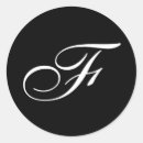 Recherche de monogramme f autocollants Lettre