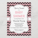 Recherche de chevron rose invitations Bientôt maman