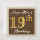 Recherche de 19ème anniversaire invitations Fête d'anniversaire